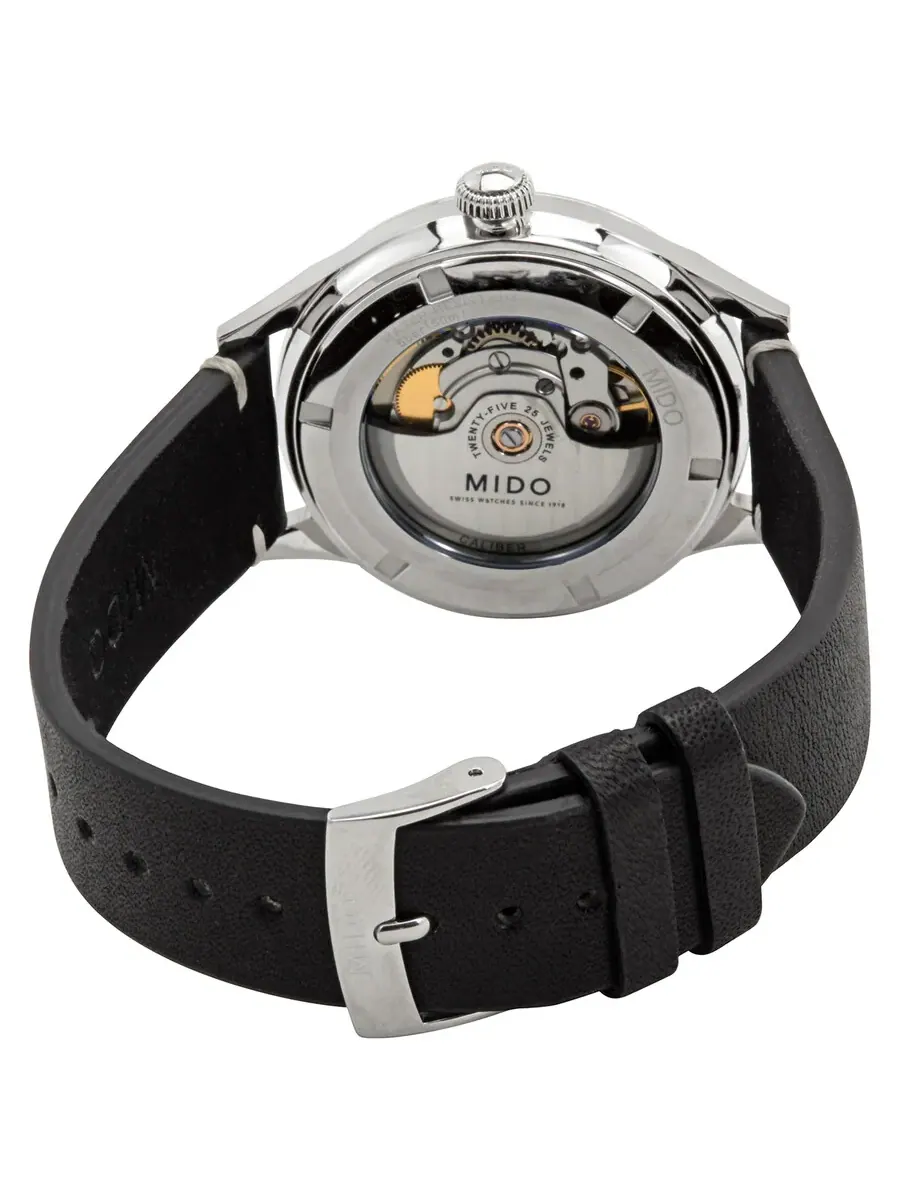 Мужские часы Mido Multifort Automatic с антрацитовым циферблатом M0404071606000 — изображение 3 из 3, оттенок серебряный