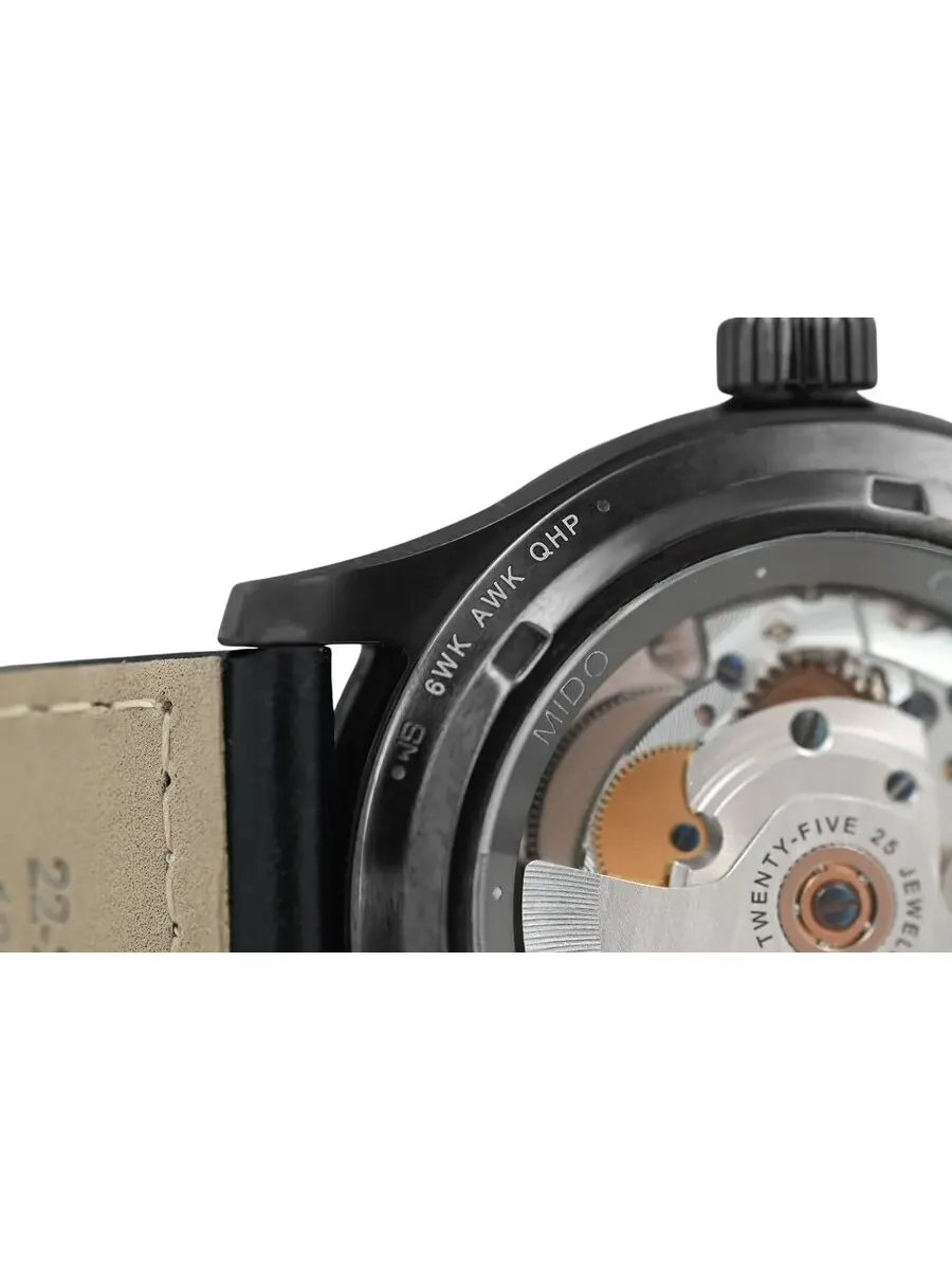 Женские часы Mido Multifort Automatic с черным циферблатом M038.431.36.057.00 — изображение 6 из 7, оттенок черный