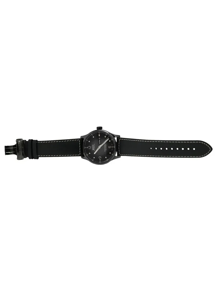 Женские часы Mido Multifort Automatic с черным циферблатом M038.431.36.057.00 — изображение 7 из 7, оттенок черный