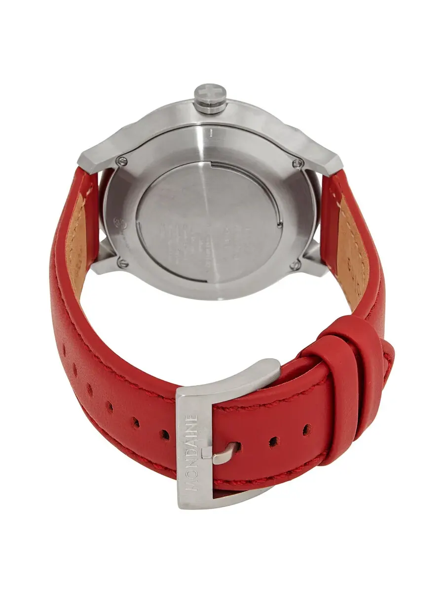 Мужские часы Mondaine Helvetica No1 Bold Quartz с серебристым циферблатом MH1.B2S80.LC — изображение 3 из 3