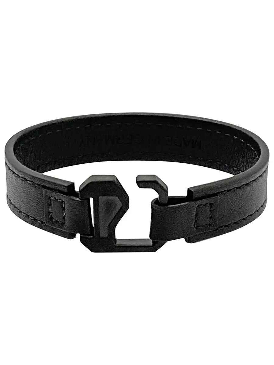 Кожаный браслет Montblanc Extreme Black, размер 68