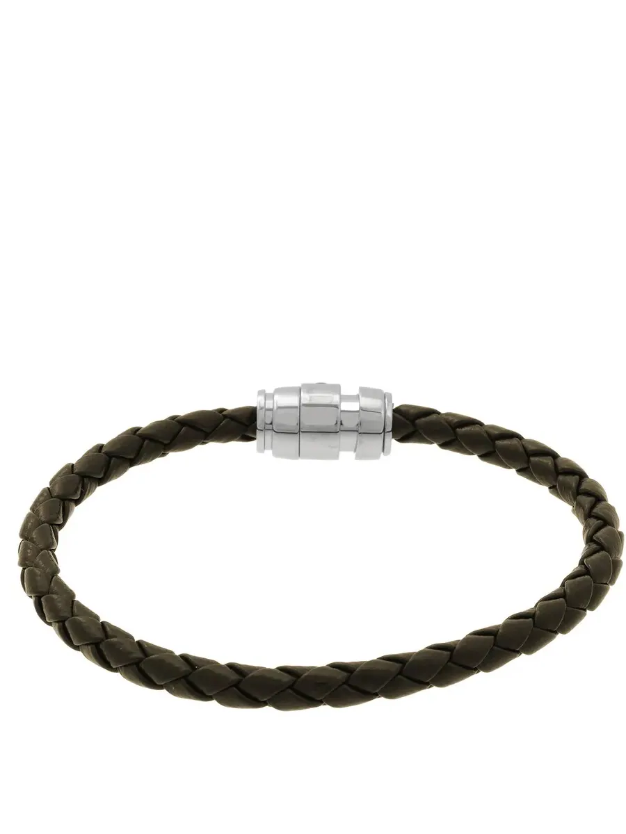 Браслет Montblanc Khaki из плетеной кожи — изображение 3 из 3, оттенок хаки