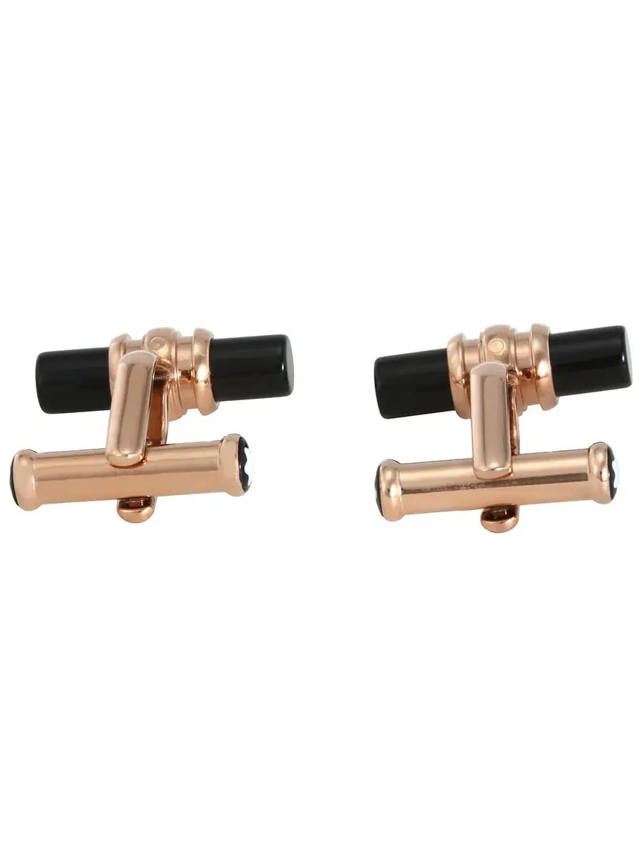 Запонки Montblanc Meisterstuck с позолотой и ониксом 113395 — изображение 3 из 3