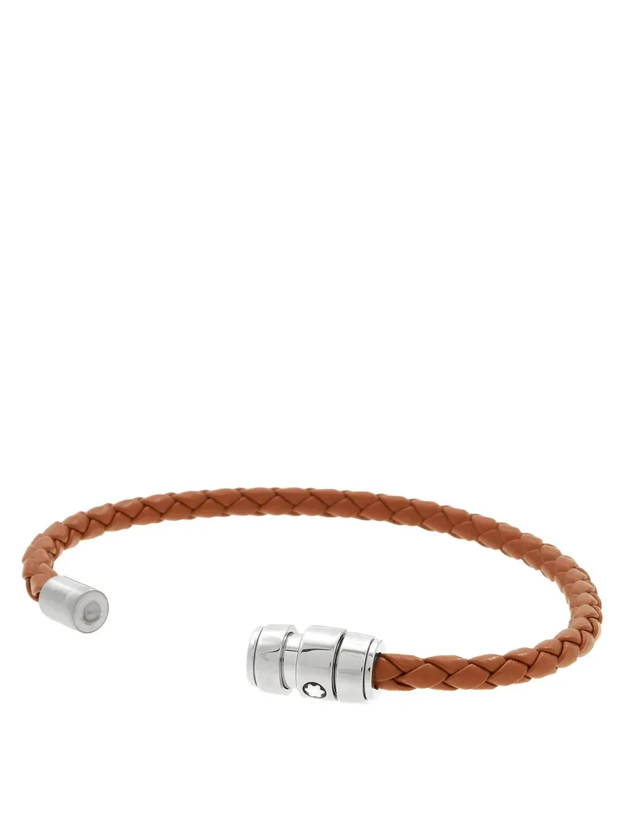 Кожаный браслет Montblanc Meisterstuck Steel & Rust — изображение 3 из 4, оттенок красный
