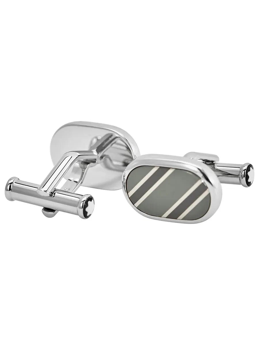 Запонки Montblanc Sartorial Steel — изображение 2 из 3, оттенок серебряный