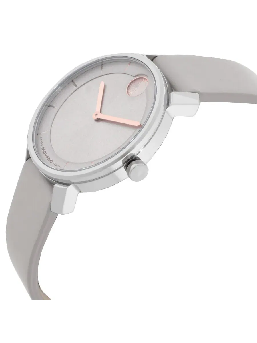 Женские часы Movado Bold Access с кварцевым механизмом и серым циферблатом 3601071 — изображение 2 из 3, оттенок серебряный
