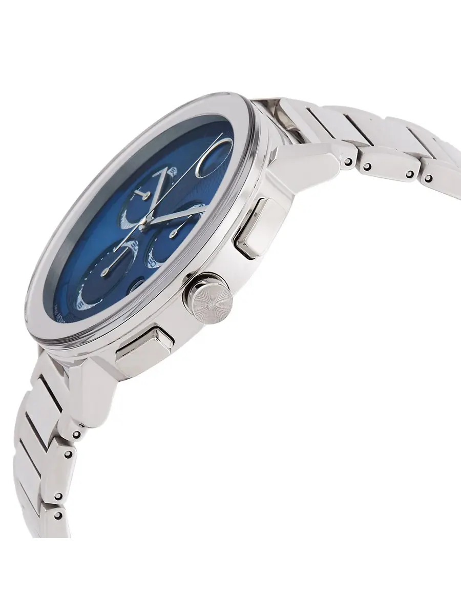 Мужские кварцевые часы Movado BOLD Evolution 2.0 Chronograph с синим циферблатом, артикул 3601231 — изображение 2 из 3