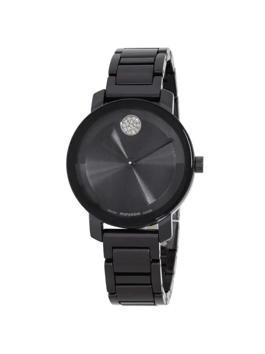 Женские часы Movado BOLD Evolution 2.0 с кварцевым механизмом и черным циферблатом 3601235 — черный