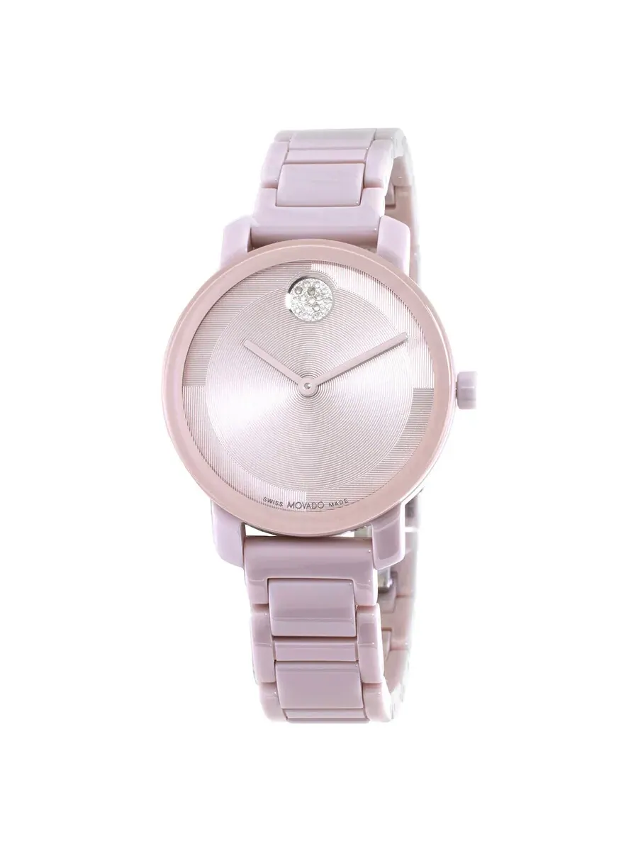 Женские часы Movado BOLD Evolution 2.0 с кварцевым механизмом и розовым циферблатом 3601234 — розовый