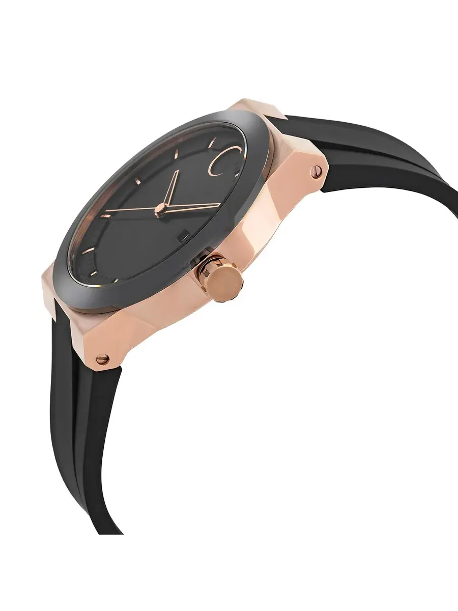 Мужские часы Movado Bold Fusion с кварцевым механизмом и черным циферблатом 3600851 — изображение 2 из 3, оттенок черный