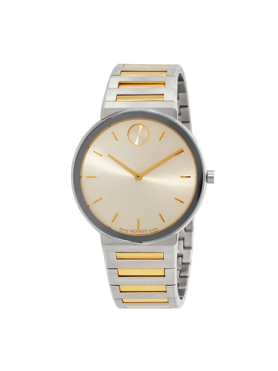 Часы Movado Bold Horizon с кварцевым механизмом, тауповый циферблат, унисекс 3601075 — серебристый