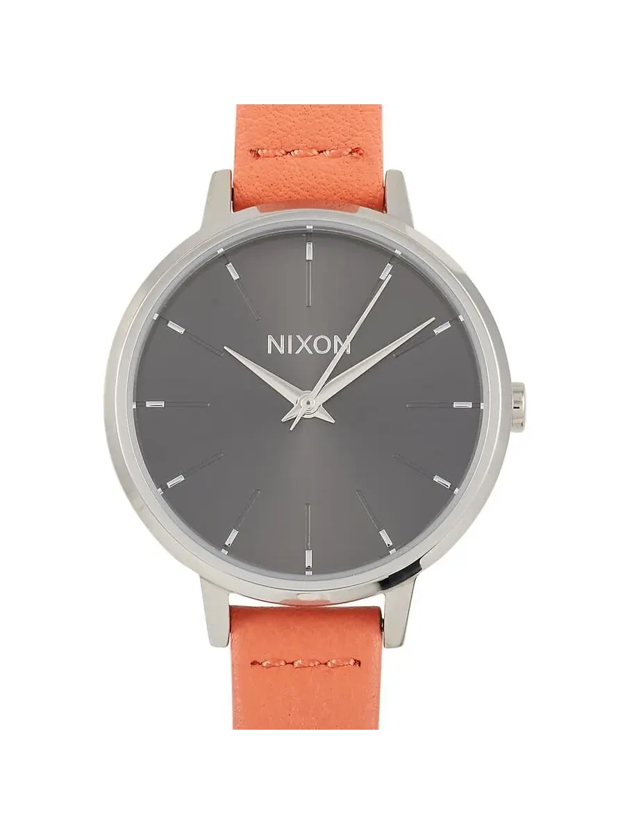 Женские часы Nixon Kensington с кварцевым механизмом, серым циферблатом, модель A1261-2958-00