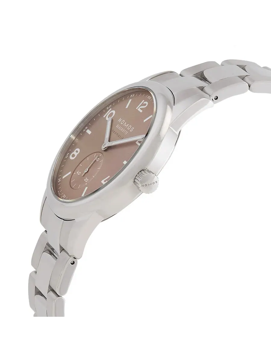 Часы унисекс Nomos Club Sport Neomatik 39 Automatic с бежево-золотым циферблатом 762 — изображение 2 из 3, оттенок серебряный