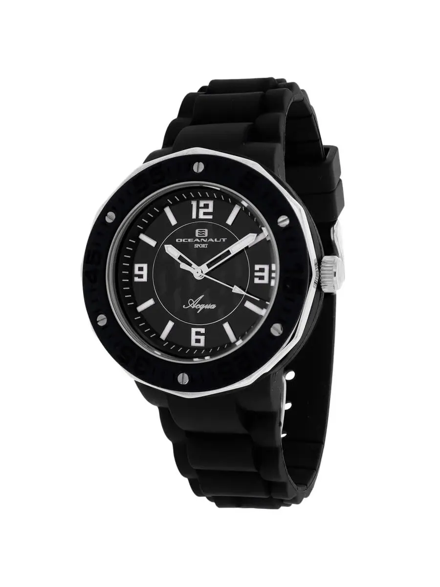 Женские часы Oceanaut Acqua Quartz с черным циферблатом OC0219 — черный