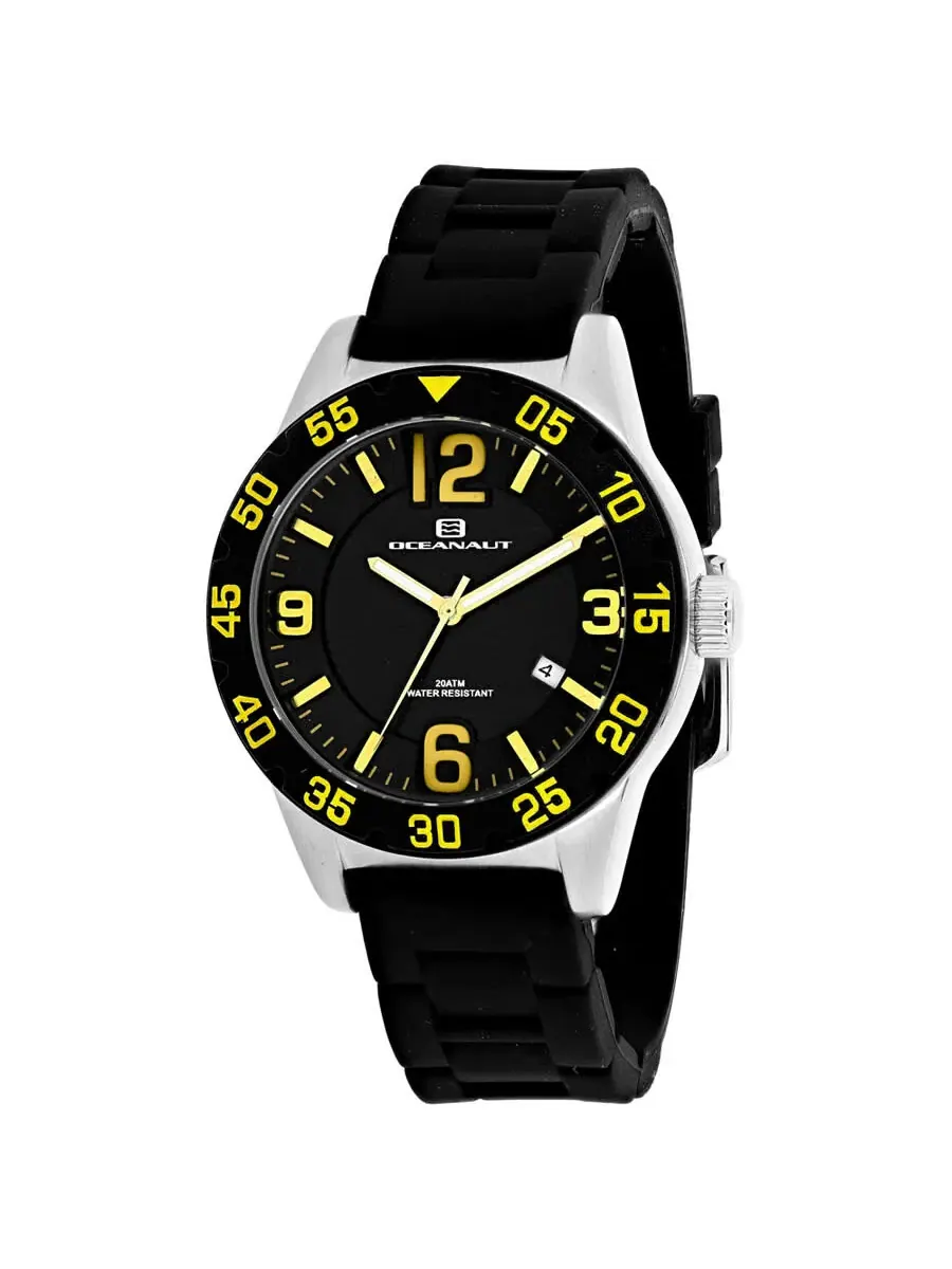 Женские часы Oceanaut Aqua One с кварцевым механизмом и черным циферблатом OC2810 — черный