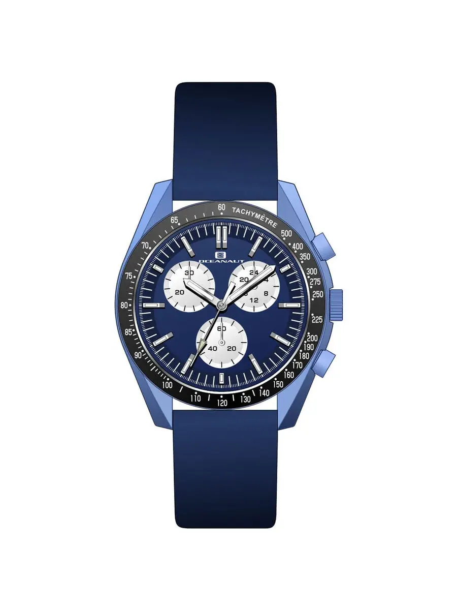 Мужские часы Oceanaut Orbit Chronograph Quartz с синим циферблатом OC7584