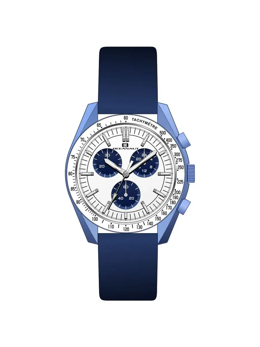 Мужские часы Oceanaut Orbit Chronograph Quartz с белым циферблатом OC7585