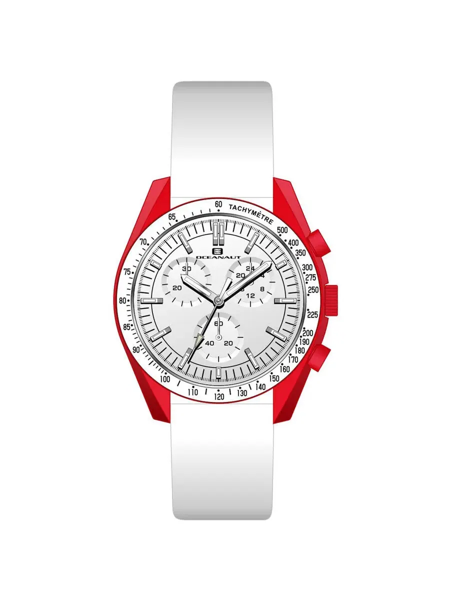 Мужские часы Oceanaut Orbit Chronograph Quartz с белым циферблатом OC7586