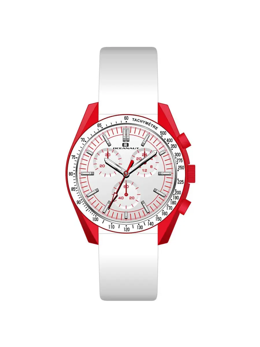Мужские часы Oceanaut Orbit Chronograph Quartz с белым циферблатом OC7587