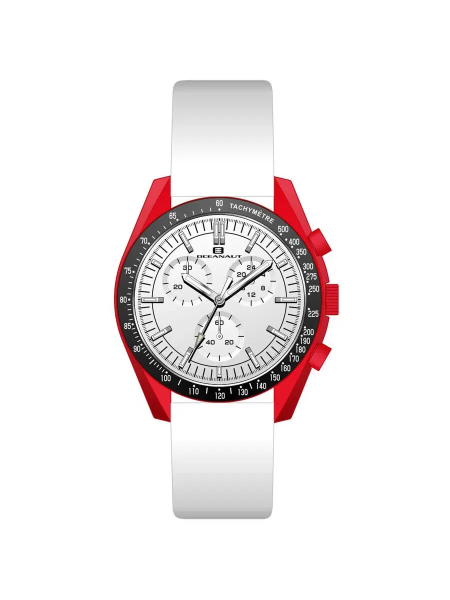 Мужские часы Oceanaut Orbit Chronograph Quartz с белым циферблатом OC7588