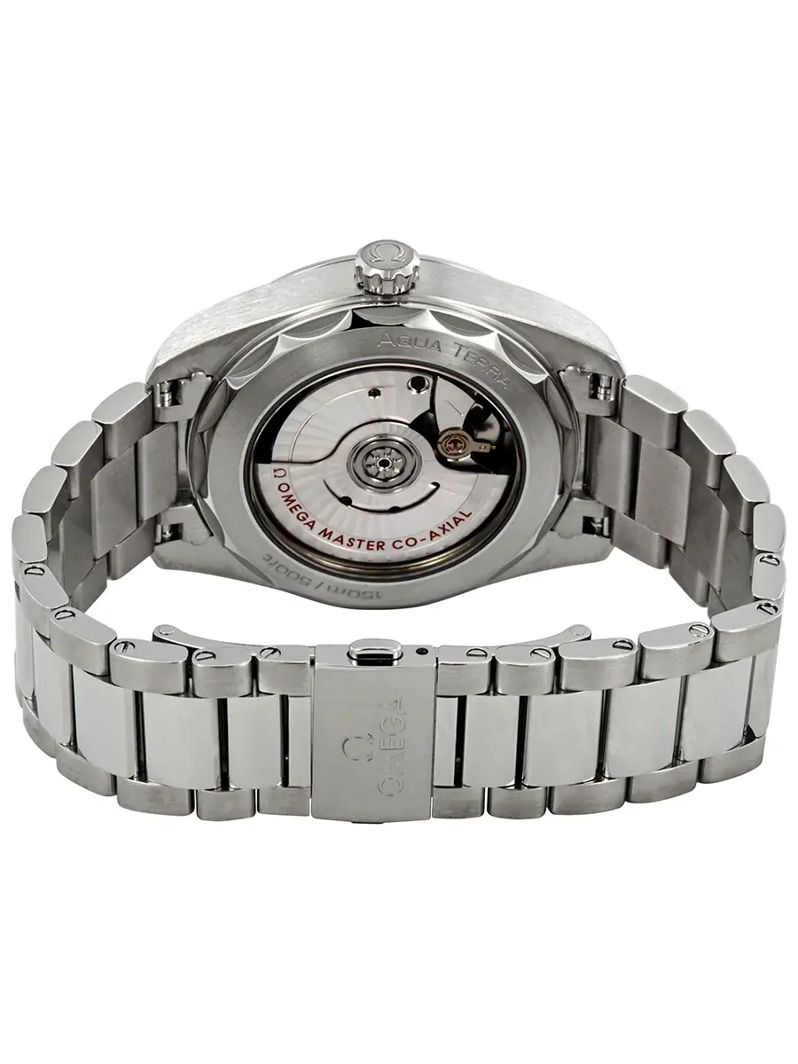 Женские часы Omega Seamaster Aqua Terra Automatic с серебристым циферблатом и бриллиантами 220.10.38.20.52.001