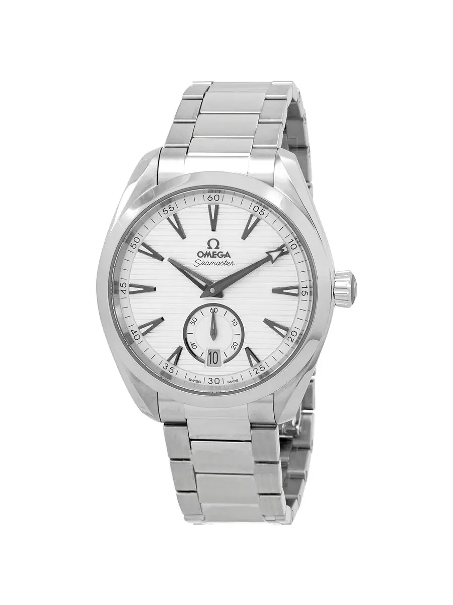 Мужские часы Omega Aqua Terra Automatic с серебристым циферблатом 220.10.41.21.02.002 — серебристый