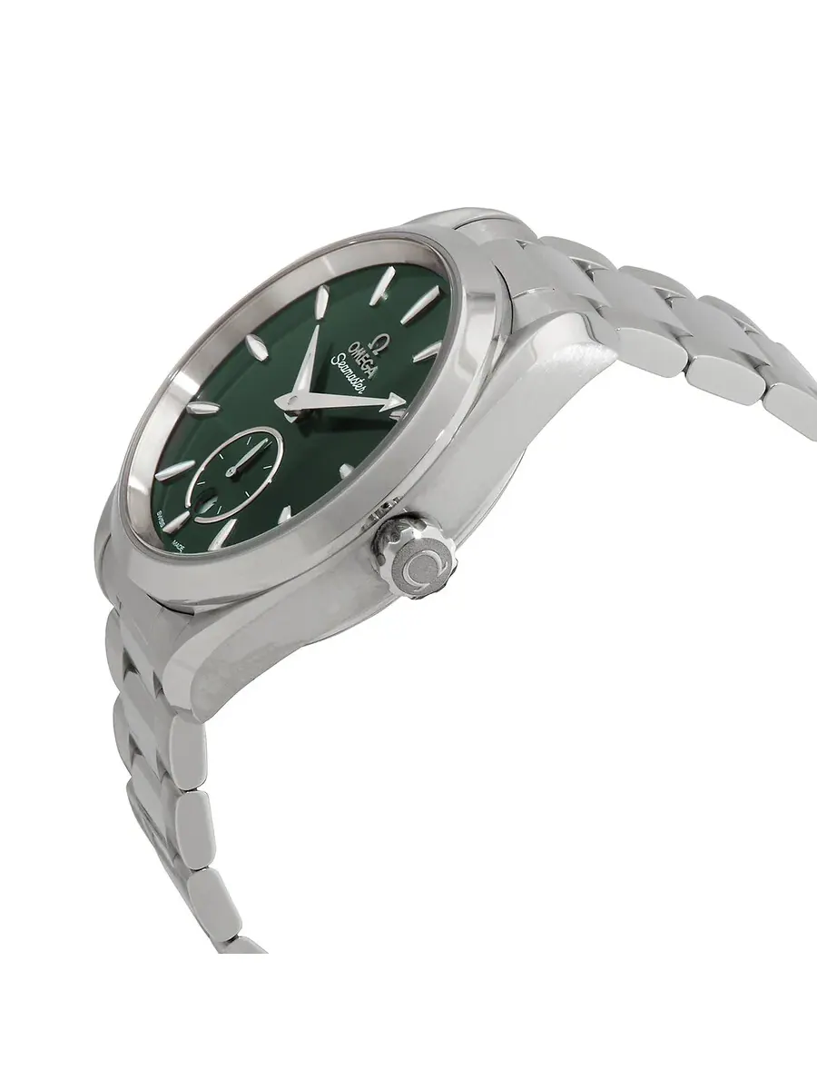 Мужские часы Omega Aqua Terra с зеленым циферблатом 220.10.38.20.10.001 — изображение 2 из 4, оттенок серебряный