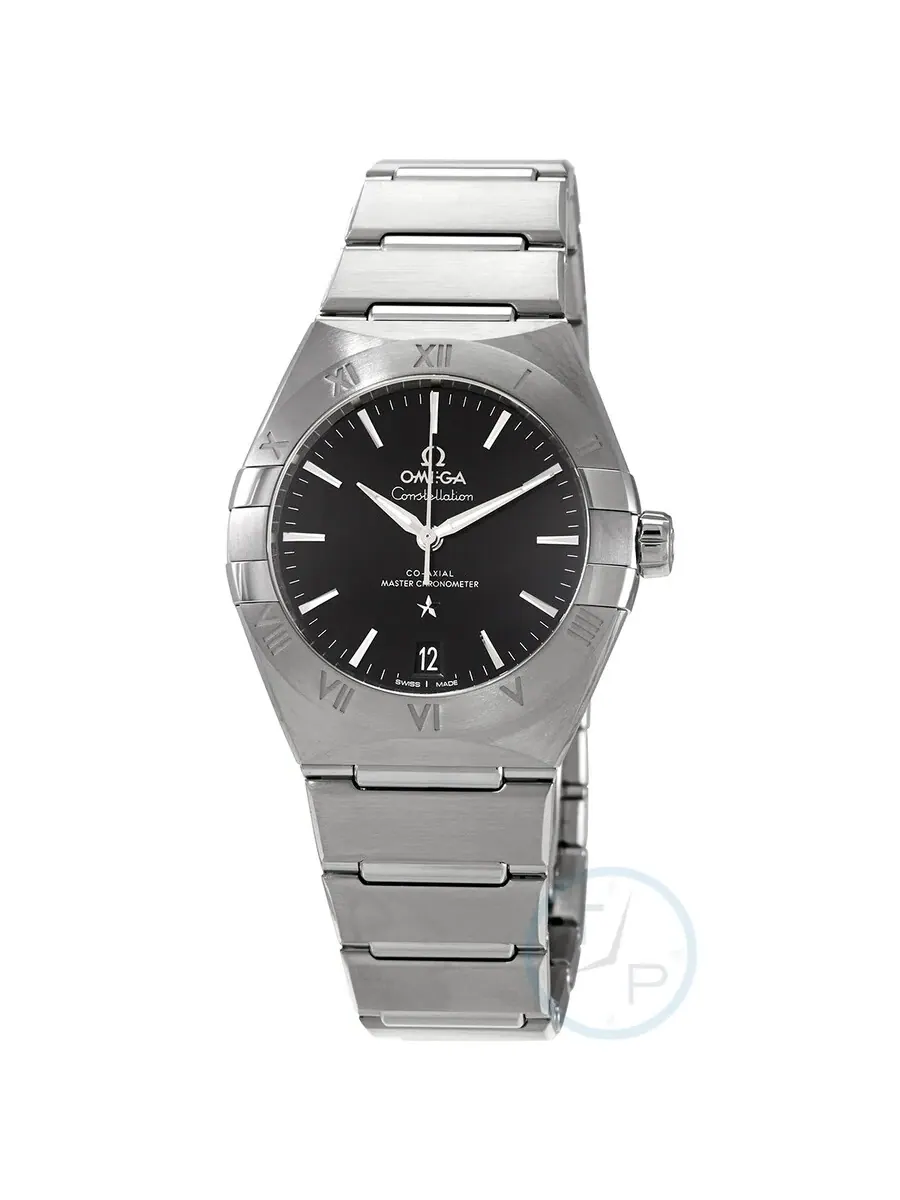 Женские часы Omega Constellation Automatic с черным циферблатом 131.10.36.20.01.001 — серебристый
