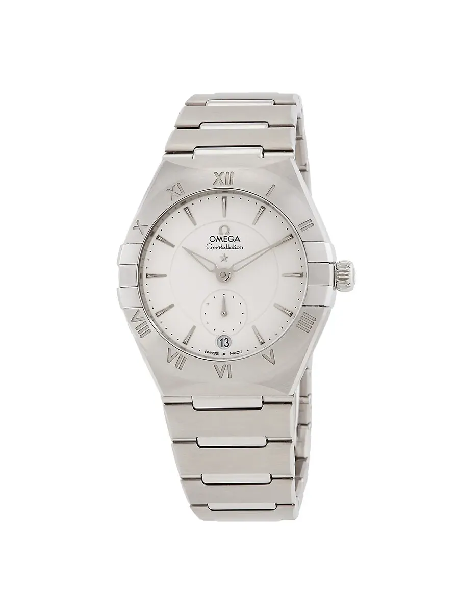 Женские часы Omega Constellation Automatic Chronometer с серебристым циферблатом 131.10.34.20.02.001 — серебристый