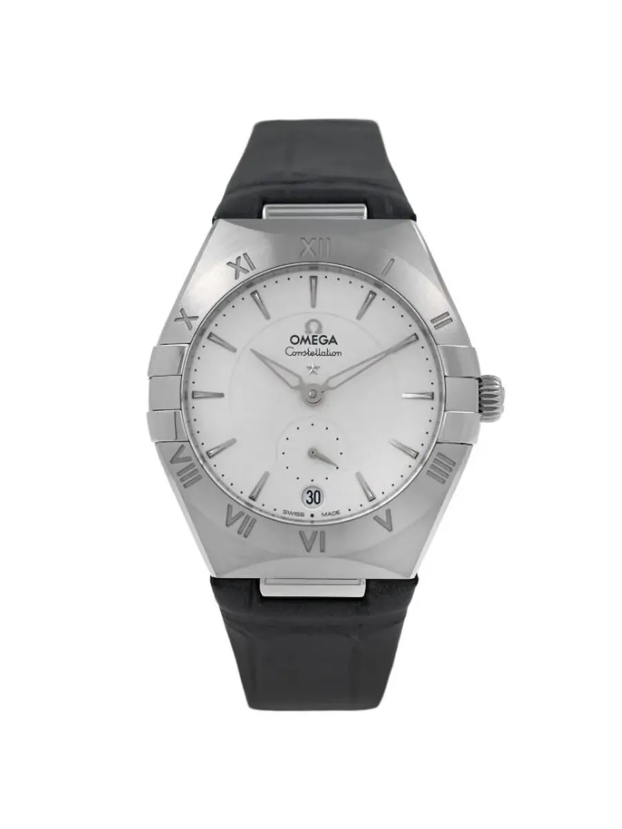 Женские автоматические часы Omega Constellation с серебристым циферблатом, модель 131.13.34.20.02.001