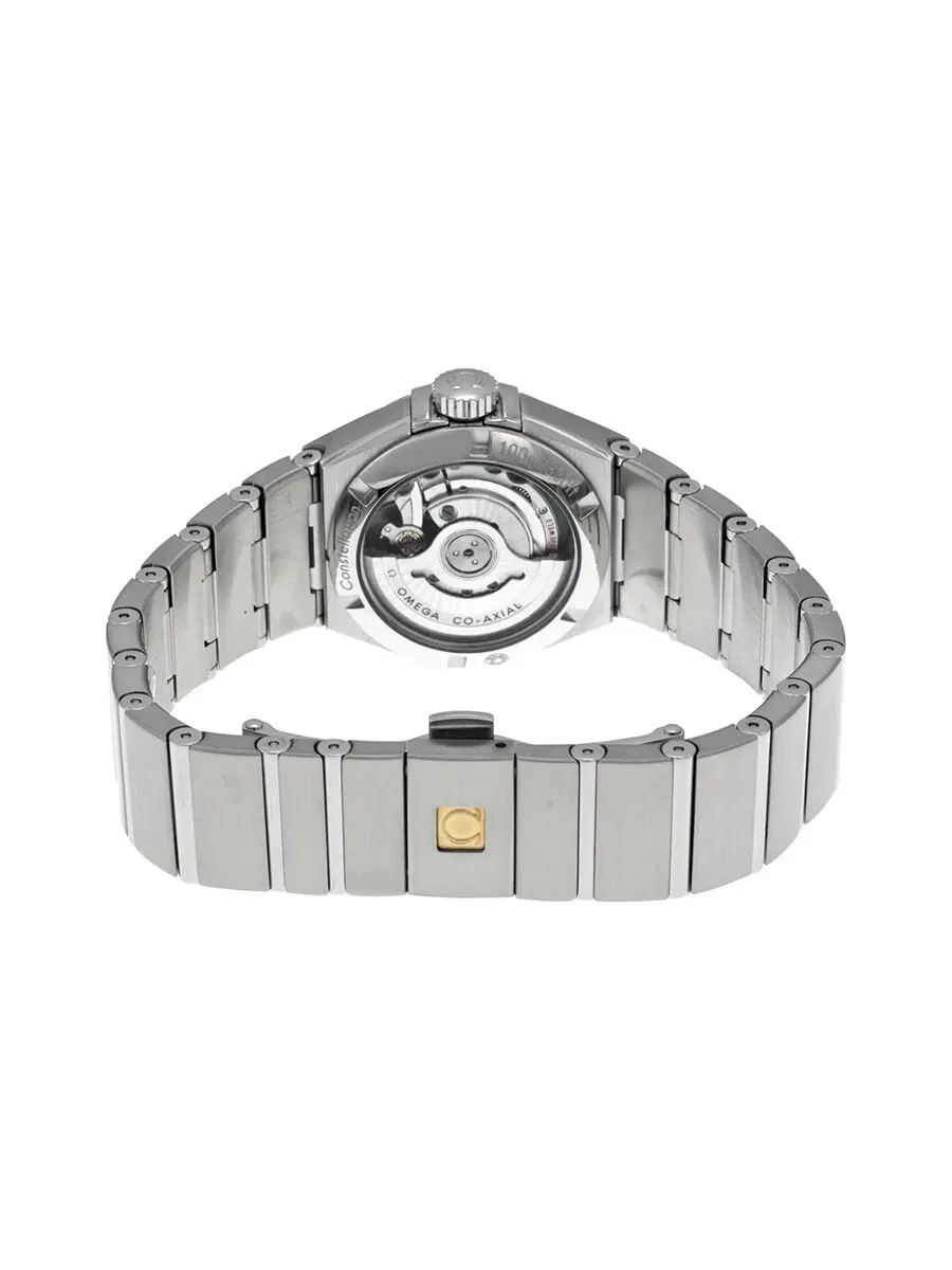 Женские часы Omega Constellation Automatic с перламутровым циферблатом и бриллиантами 123.15.27.20.05.001, оттенок серебряный