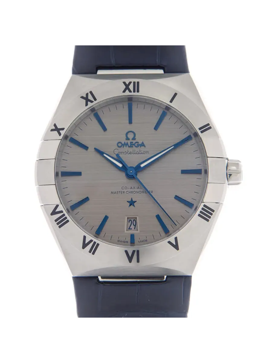 Мужские часы Omega Constellation Co-Axial Automatic Chronometer с серым циферблатом 131.13.39.20.06.002