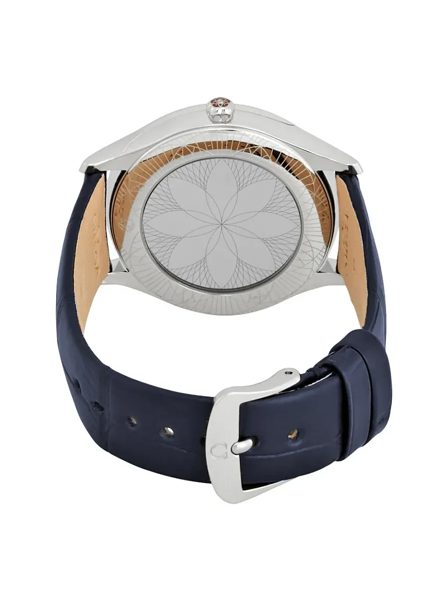 Женские часы Omega De Ville с синим циферблатом 428.18.36.60.03.001 — изображение 3 из 3, оттенок серебряный