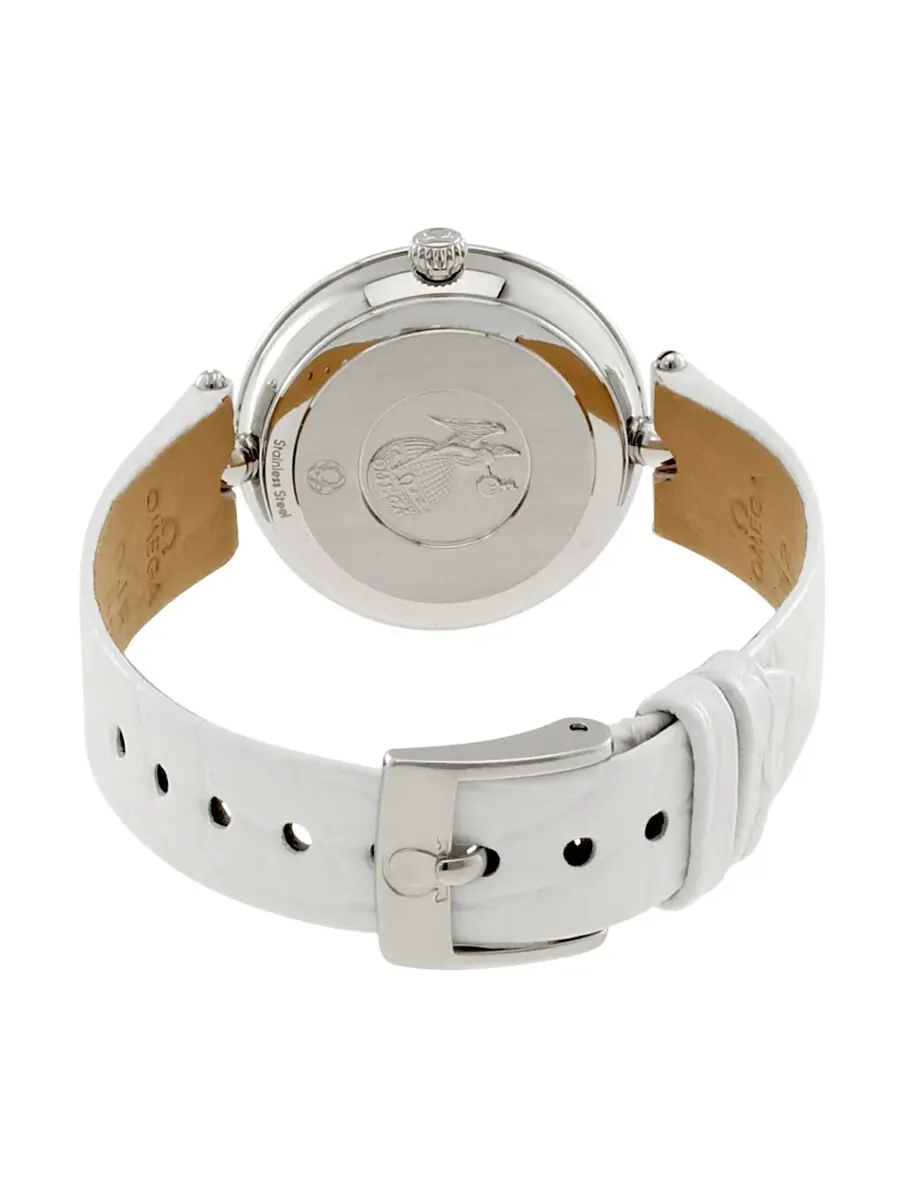 Женские часы Omega De Ville Prestige с перламутровым циферблатом и бриллиантами 424.18.27.60.55.001 — изображение 3 из 3