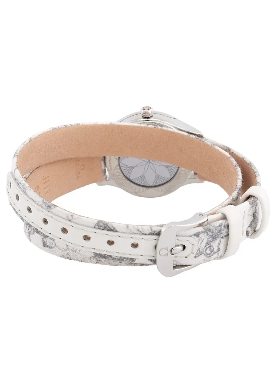 Женские часы Omega De Ville Quartz с белым циферблатом и бриллиантами 428.17.26.60.04.002 — изображение 3 из 3