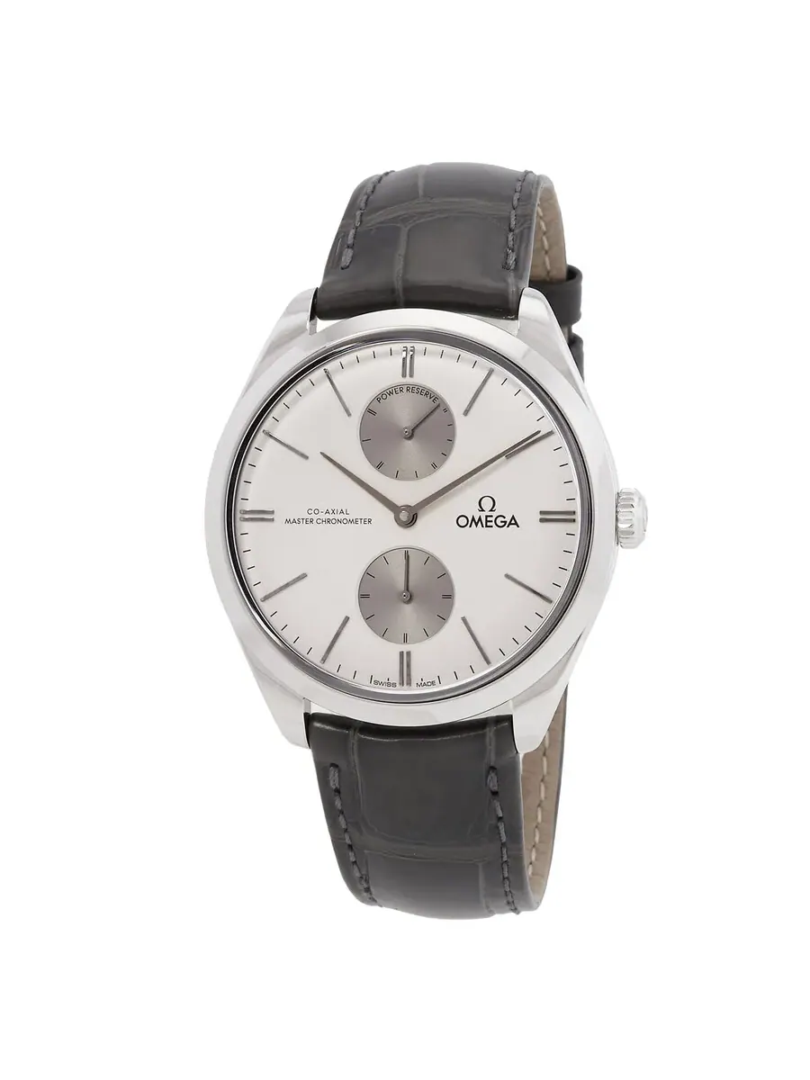 Мужские часы Omega De Ville Tresor Automatic с серебристым циферблатом 435.13.40.22.06.001