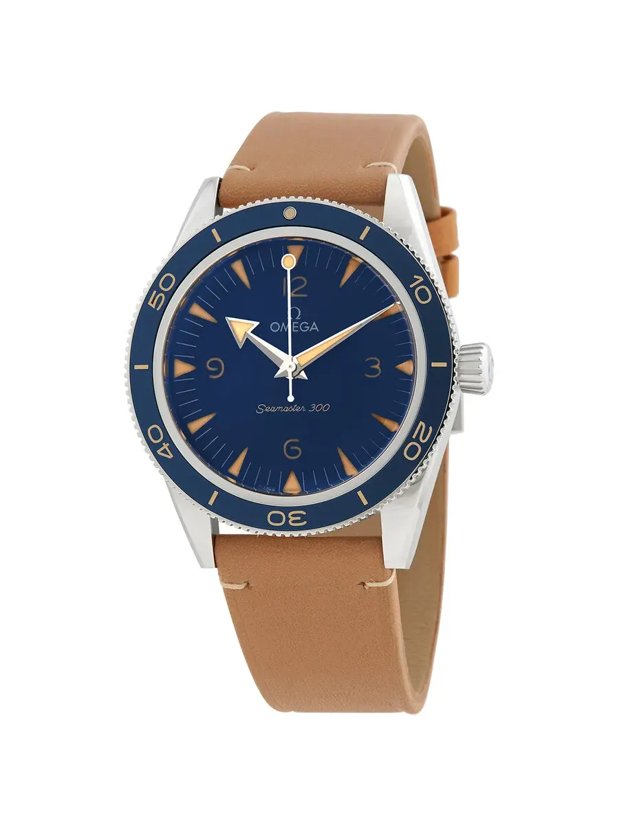 Мужские часы Omega Seamaster Automatic Chronometer с синим циферблатом 234.32.41.21.03.001