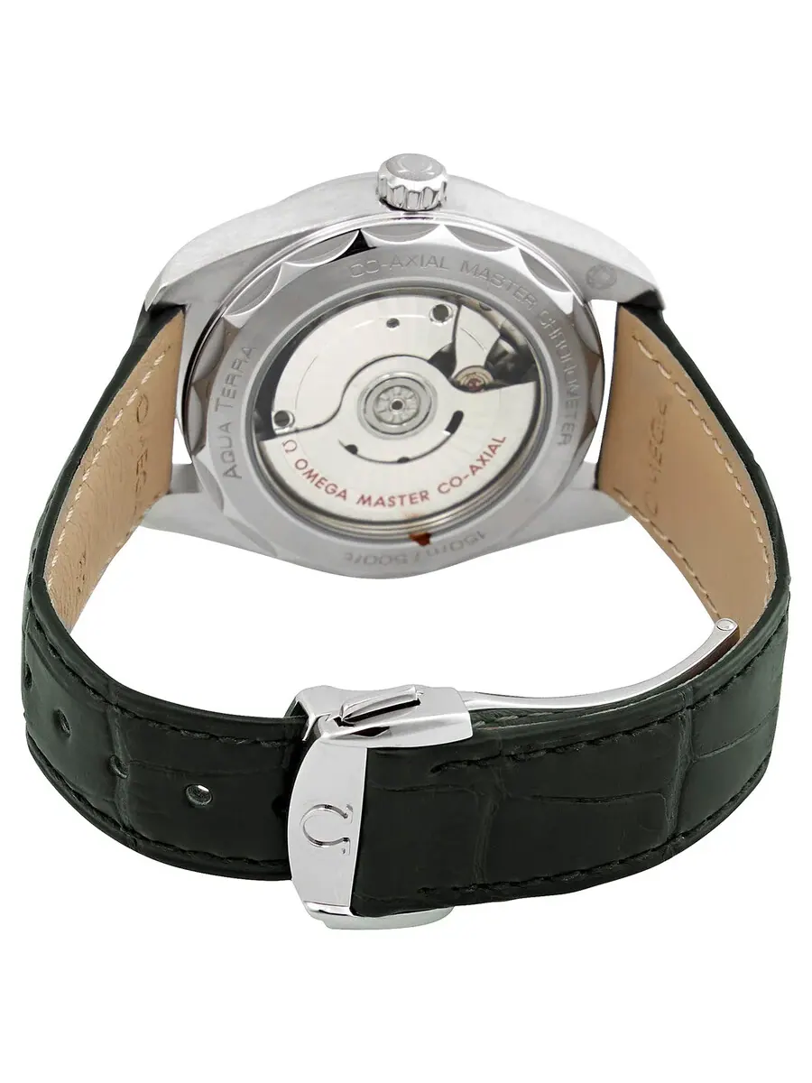 Женские часы Omega Seamaster Automatic Chronometer с зеленым циферблатом и бриллиантами 220.13.38.20.60.001