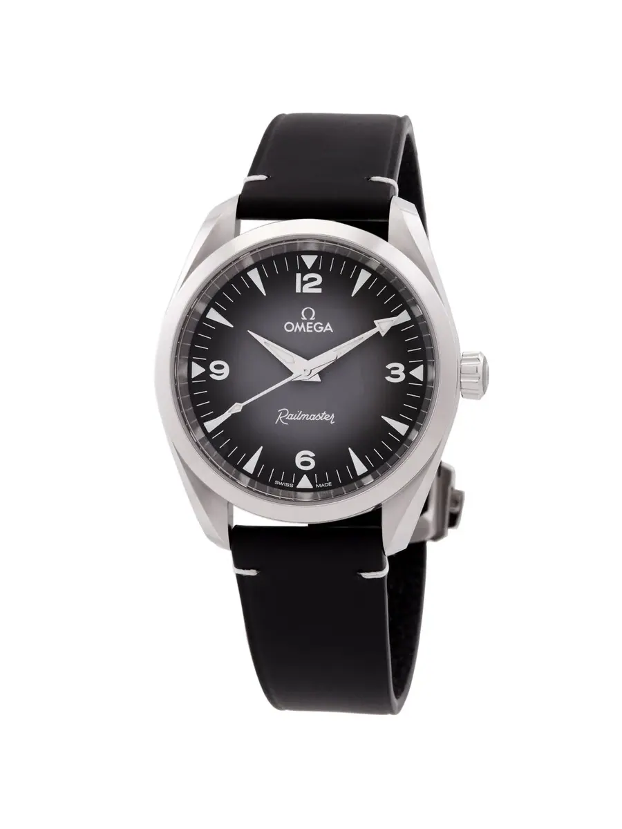 Часы Omega Seamaster Railmaster Automatic Chronometer с серым циферблатом 235.12.38.20.06.001