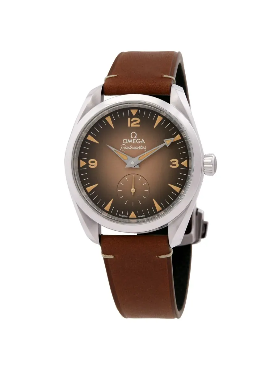 Часы Omega Seamaster Railmaster Chronograph Automatic с коричневым циферблатом 235.12.38.20.13.001