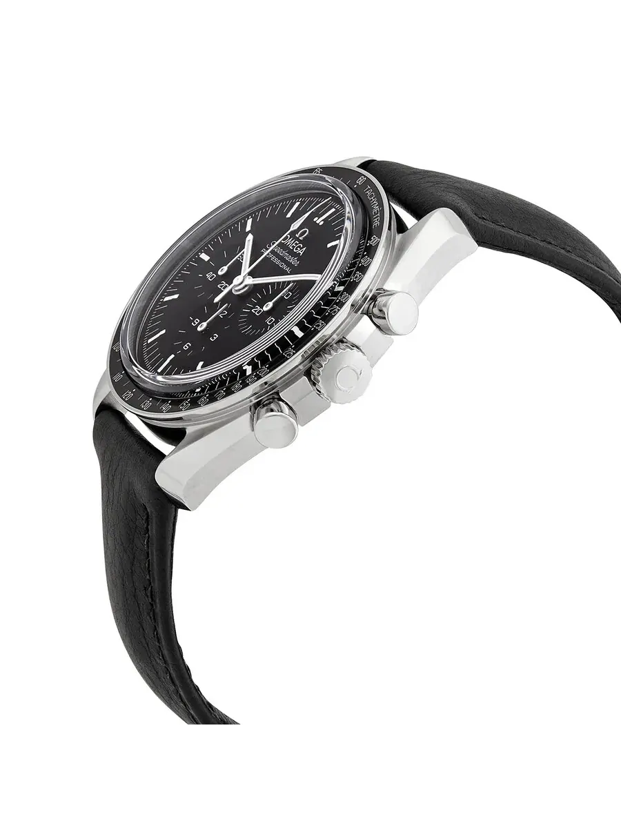 Мужские часы Omega Speedmaster Chronograph с ручным заводом и черным циферблатом, модель 31032425001002 — изображение 2 из 4