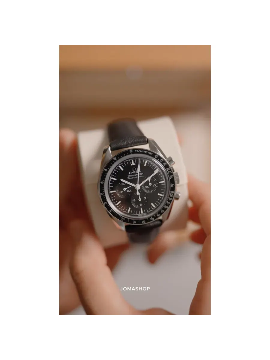 Мужские часы Omega Speedmaster Chronograph с ручным заводом и черным циферблатом, модель 31032425001002 — изображение 4 из 4