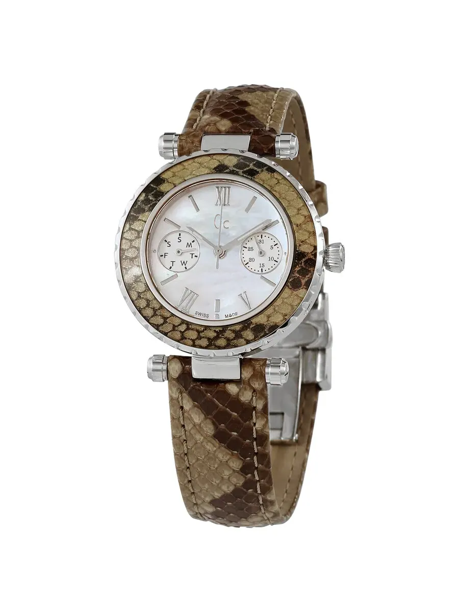 Открытая коробка - Guess Diver Chic кварцевые женские часы с узором под кожу змеи X35005L1S