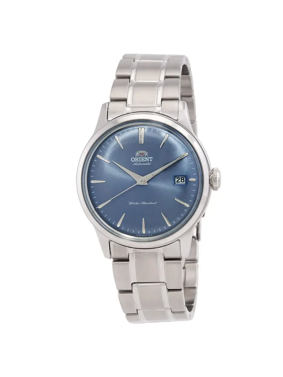 Часы Orient Bambino Automatic с синим циферблатом RA-AC0M10L — серебристый