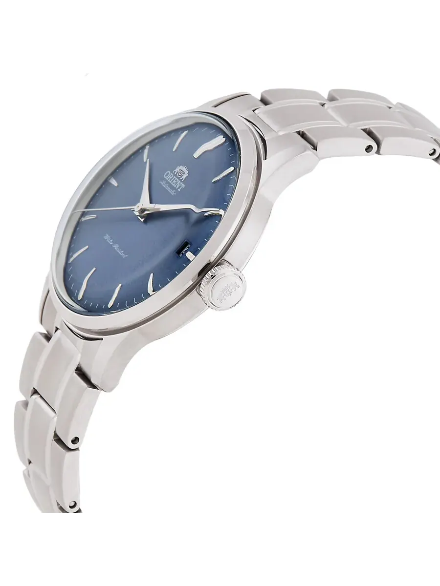 Часы Orient Bambino Automatic с синим циферблатом RA-AC0M10L — изображение 2 из 3, оттенок серебряный