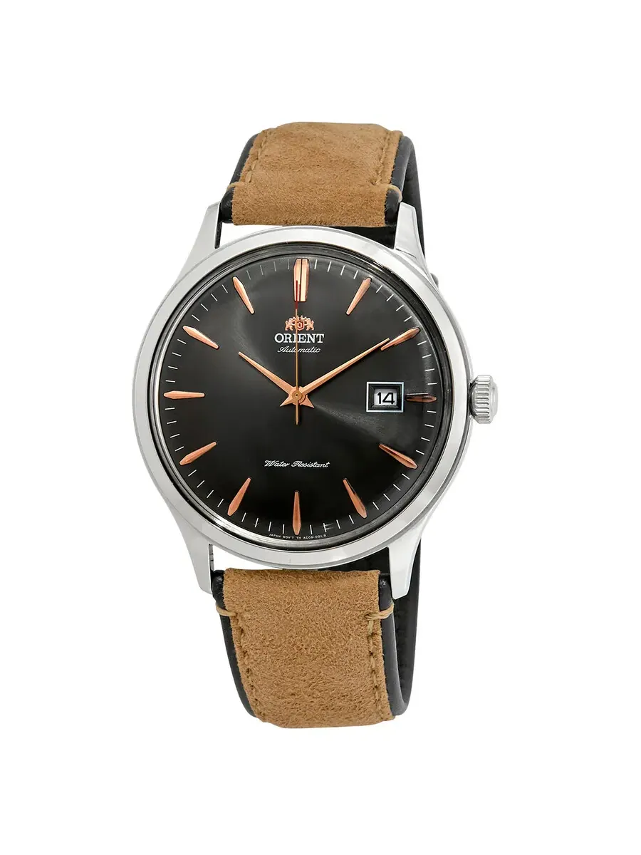 Мужские часы Orient Bambino Version 4 Automatic с серым циферблатом FAC08003A0 — серебристый