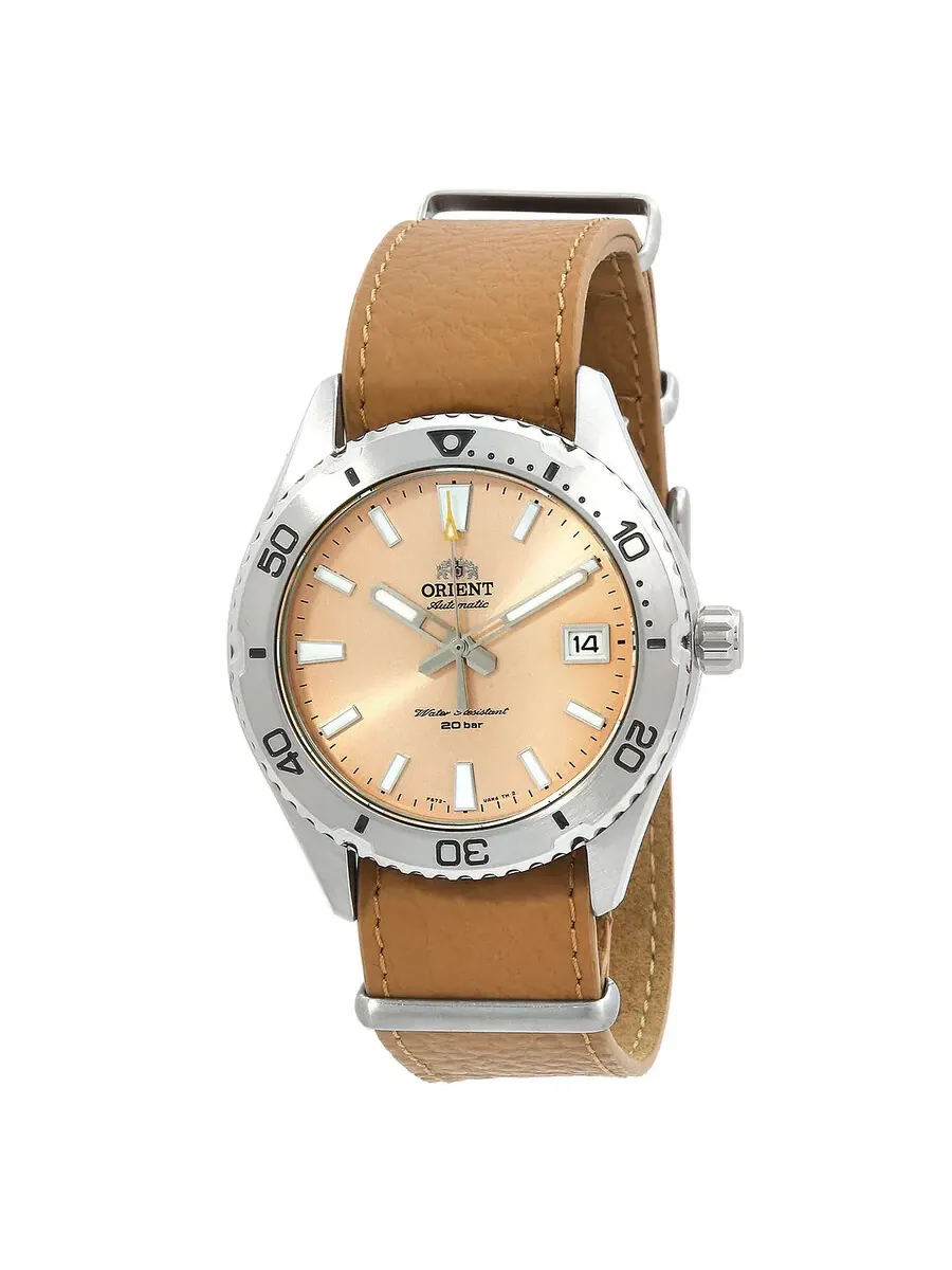 Мужские часы Orient Sports Automatic с абрикосовым циферблатом RA-AC0Q05P10B