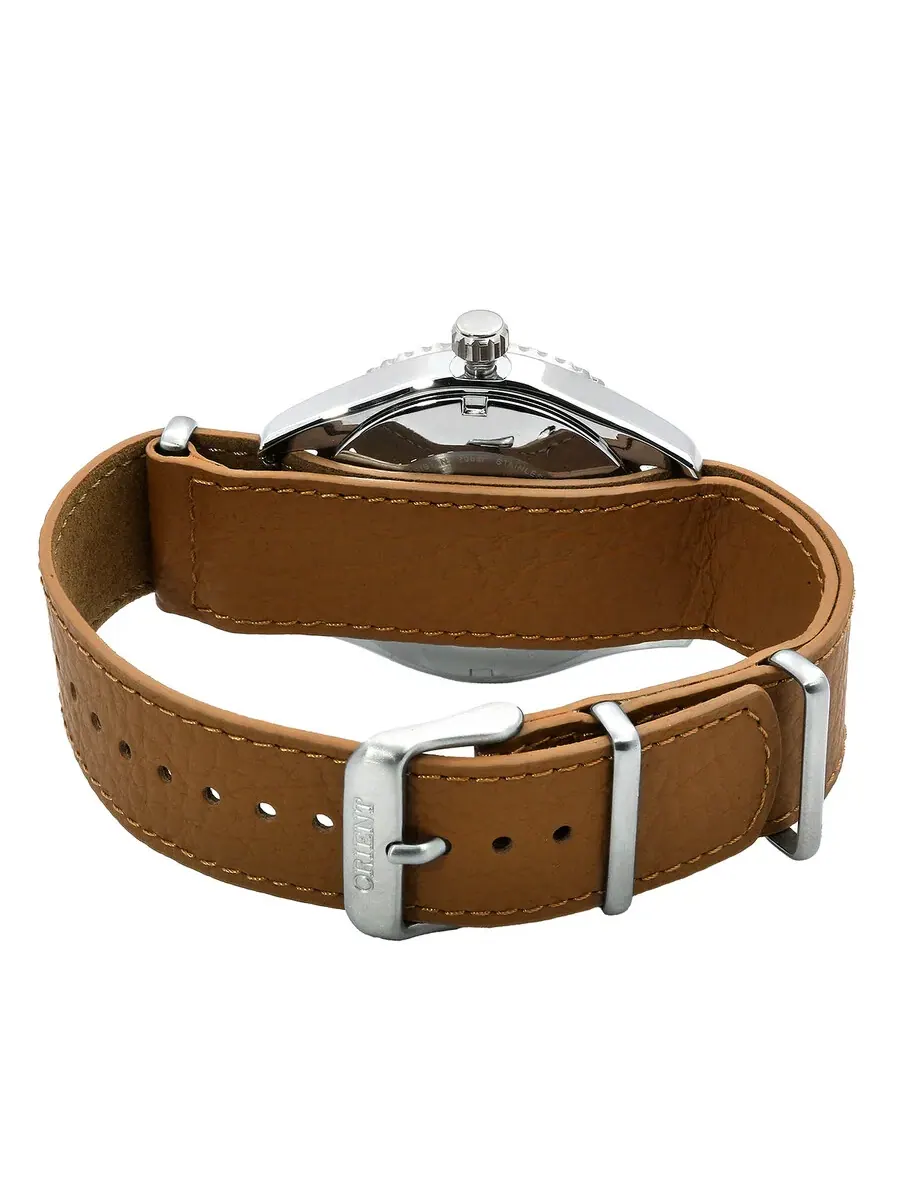 Мужские часы Orient Sports Automatic с абрикосовым циферблатом RA-AC0Q05P10B — изображение 3 из 3, оттенок серебряный