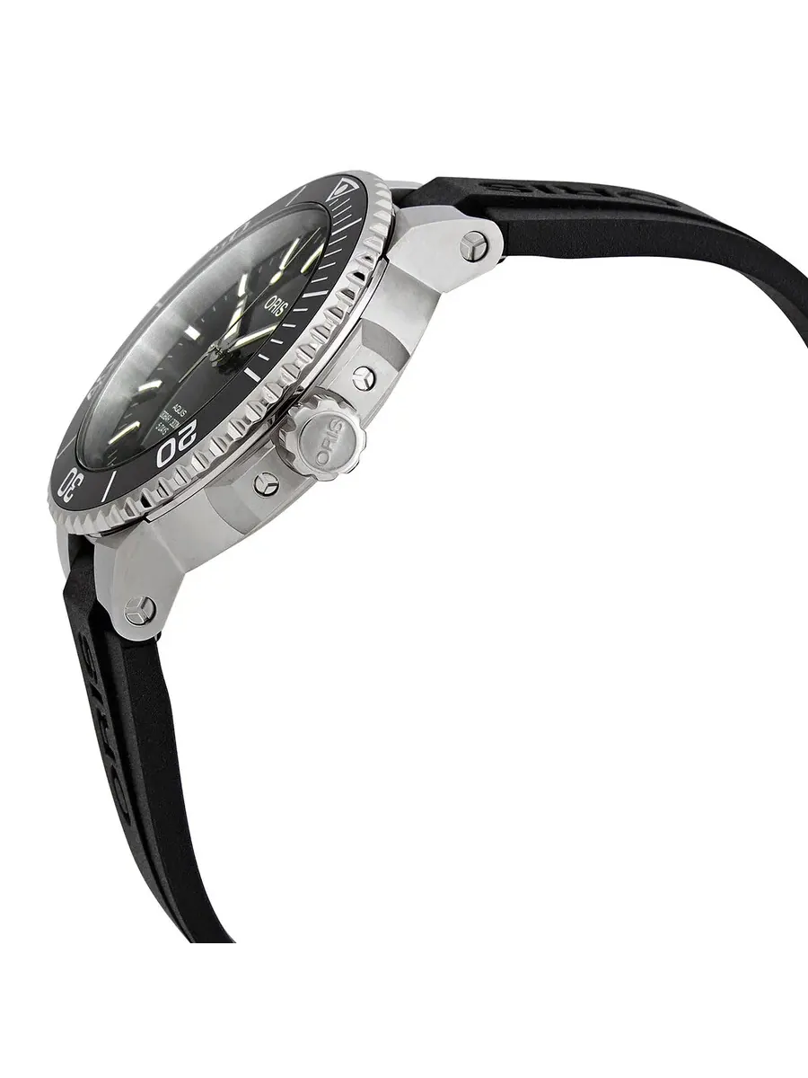Мужские часы Oris Aquis Automatic с черным циферблатом 01 400 7769 4154-07 4 22 74FC — изображение 2 из 3, оттенок серебряный