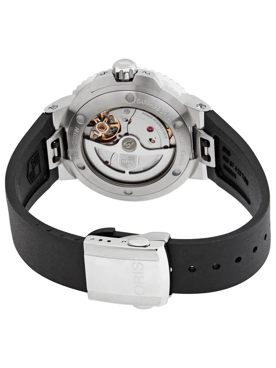 Мужские часы Oris Aquis Automatic с черным циферблатом 01 400 7769 4154-07 4 22 74FC — изображение 3 из 3, оттенок серебряный